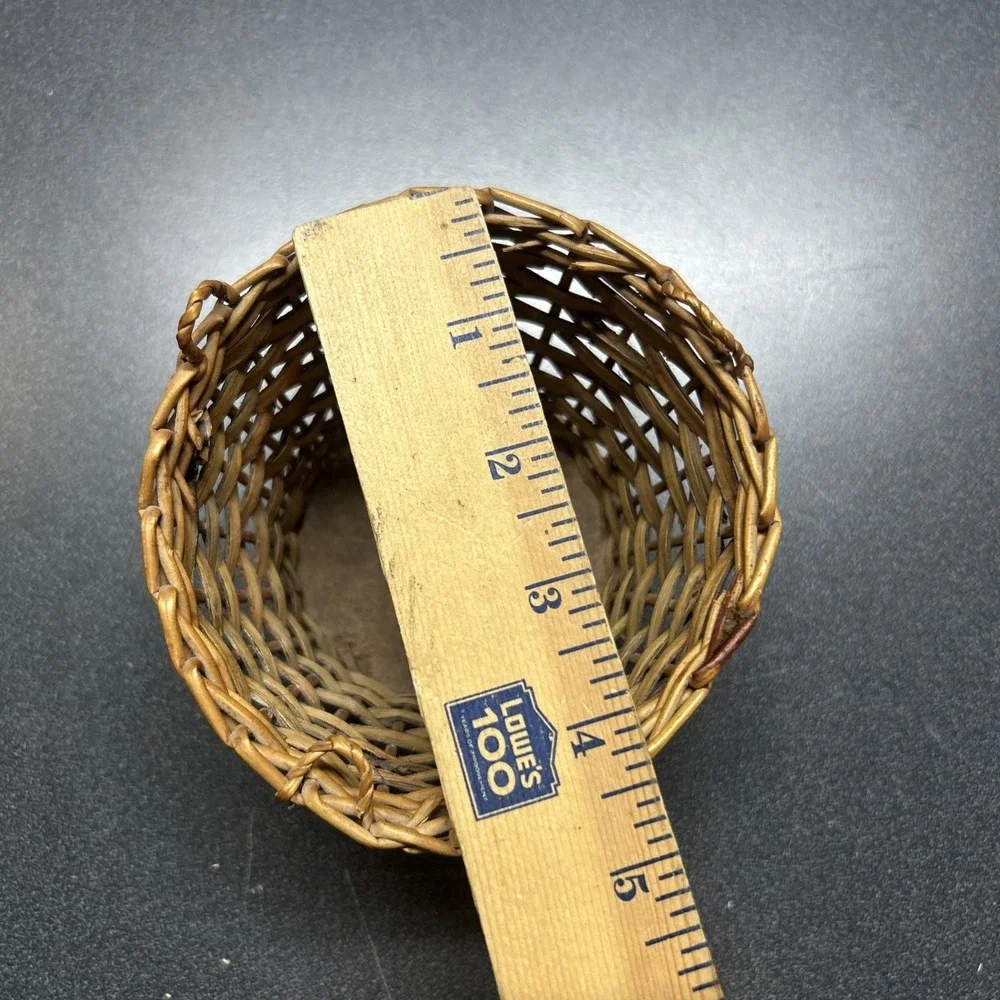 Handwoven Basket with Handles Made in Madeira Portugal Handcrafted Flat Bottom
